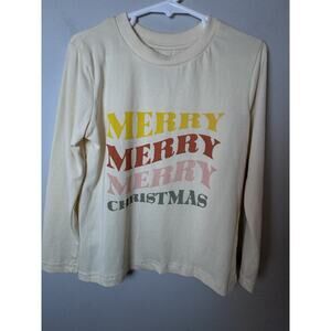 Dot Australia Merry Merry Christmas Long Sleeve Tee SZ 5 NEW Unisex